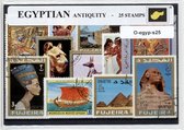 Egyptische oudheid – Luxe postzegel pakket (A6 formaat) : collectie van 25 verschillende postzegels van egyptische oudheid – kan als ansichtkaart in A6 envelop - authentiek cadeau