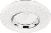 LED Plafondlamp - Trion Magum - 22W - Aanpasbare Kleur - Dimbaar - Afstandsbediening - Sterlicht - Rond - Mat Wit - Kunststof - BSE