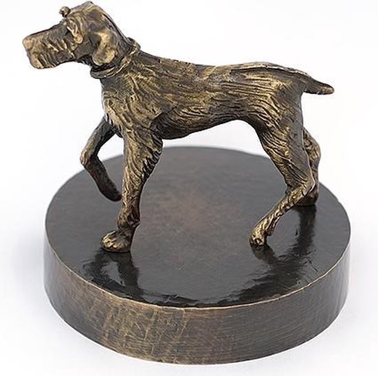 Duitse Staander met draadhaar - Verbronsd Honden Asbeeld Dieren Urn Voor Uw  Geliefde Hond | bol.com