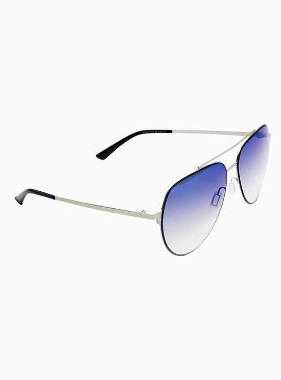 Accessoires Zonnebrillen Pilotenbrillen DESPADA Pilotenbril zilver-blauw casual uitstraling 