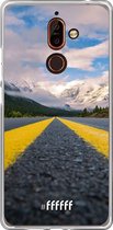 Nokia 7 Plus Hoesje Transparant TPU Case - Road Ahead #ffffff