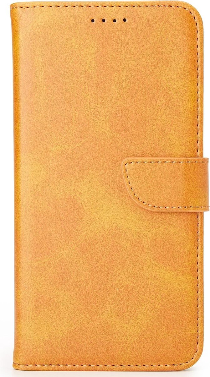 Case2go - Hoesje geschikt voor Samsung Galaxy Note 10 Lite - Wallet Book Case - Ruimte voor 3 pasjes - Licht Bruin