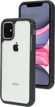 Mobiparts Rugged Doorzichtig Transparant Case Apple iPhone 11 Zwart hoesje