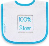 Funnies Slabber 100% Stoer Junior 40 Cm Katoen Wit/blauw
