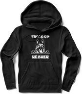 Hoodie dames, hoodie heren, trots op de boer, duitse herder hond, boeren zakdoek,honden, tractor, capuchon, landbouw, boerderij