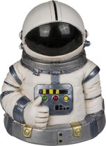 Spaarpot ruimtevaart astronaut 13 x 10 cm - met afsluitdop - Space liefhebbers cadeau