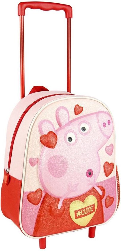 Peppa Pig/Big trolley/reiskoffer rugtas voor kinderen - Weekendtas/reistas  - Reis... | bol.com