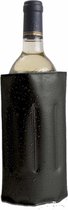 1x Koelelementen hoezen zwart voor wijnflessen 34 x 18 cm - Wijnflessen/drankflessen koelelement - Flessenkoeler - Wijnkoeler