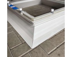 Lichtkoepel helder 100x130cm dubbelwandig - opstand