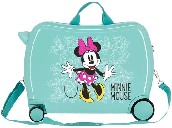 Valise à roulettes Disney 4 roues Enjoy The Day Minnie Mouse vert clair |  bol.com