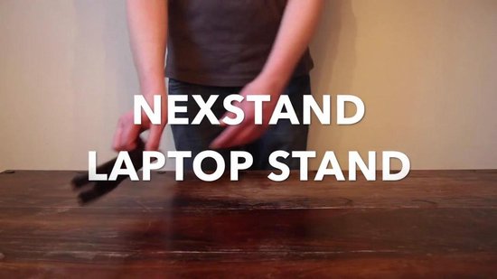 Nexstand K2 laptop standaard - Zwart - Ergonomisch werken -  Verstelbaar in 8 standen - Makkelijk opvouwbaar