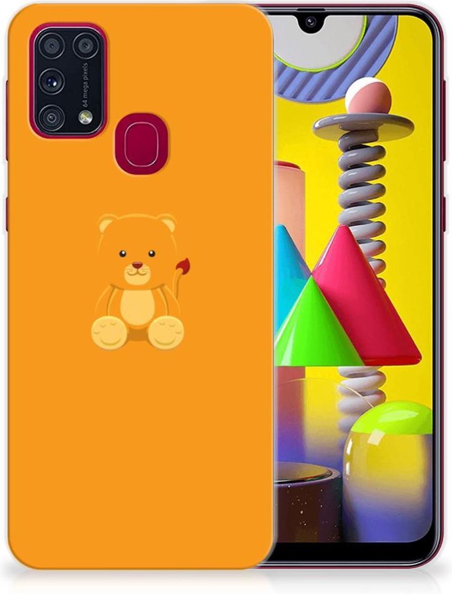 Samsung Galaxy M31 Telefoonhoesje met Naam Baby Beer