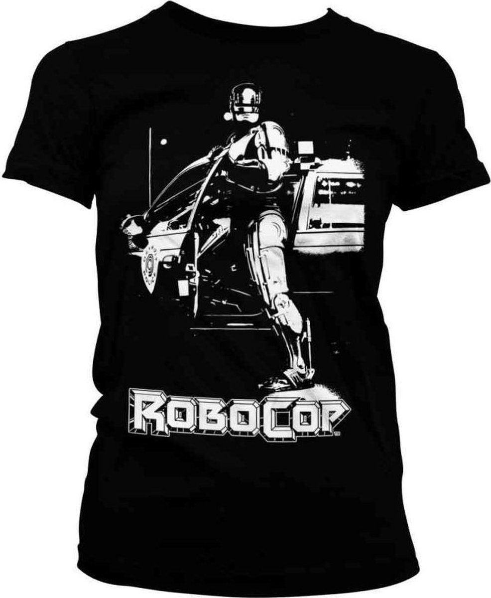 Robocop Dames Tshirt -M- Poster Zwart