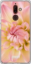 Nokia 7 Plus Hoesje Transparant TPU Case - Pink Petals #ffffff