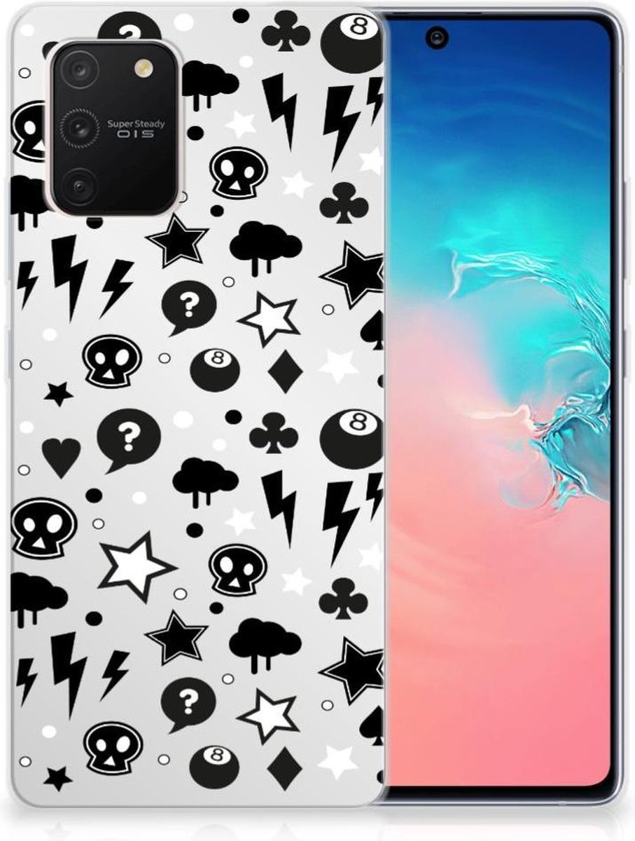 Silicone Back Case Samsung Galaxy S10 Lite Silver Punk