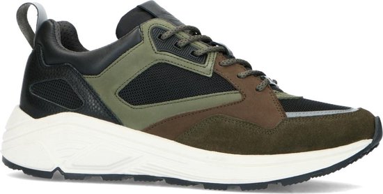 Sacha - Heren - Donkergroene suède sneakers - Maat 44 | bol.com