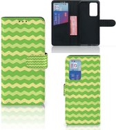 Telefoonhoesje Huawei P40 Pro Book Case Waves Green