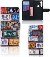 Wallet Book Case Motorola G8 Power GSM Hoesje Kentekenplaten