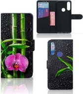 Wallet Book Case Alcatel 1S 2020 Hoesje Orchidee