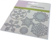 CraftEmotions Die - kerstbal rond multi ornament Card 11x9cm - 82 mm