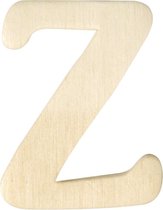 Houten letter Z 4 cm