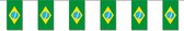 Papieren slinger Brazilie 4 meter - Braziliaanse vlag - Supporter feestartikelen - Landen decoratie/versiering