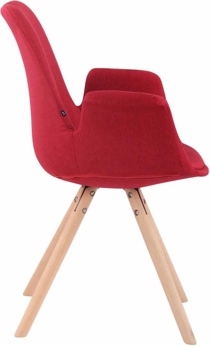 CLP Chaise Empilable Diego Violet - Chaise Salle À Manger Structure Métal Et Assise Bois