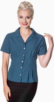 Dancing Days Blouse -2XL- BASIC Blauw