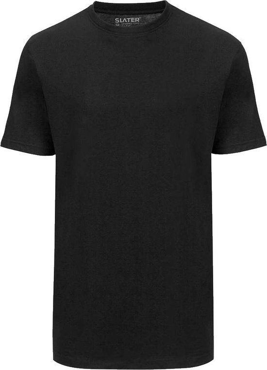 Open Kust partij Slater 2520 - BASIC 2-pack T-shirt ronde hals korte mouw zwart XL 100%  katoen | bol.com