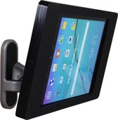 Flexibele tablet wandhouder 300 mm Fino voor Samsung Galaxy Tab E 9.6 - zwart – camera en home button afgedekt