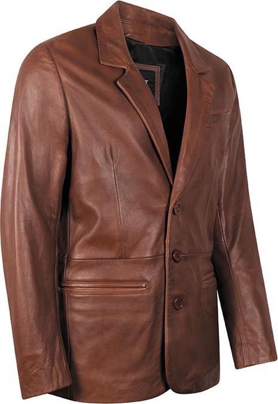 Leather Hype Veste en cuir en Leather Hype Veste Homme Taille 3XL