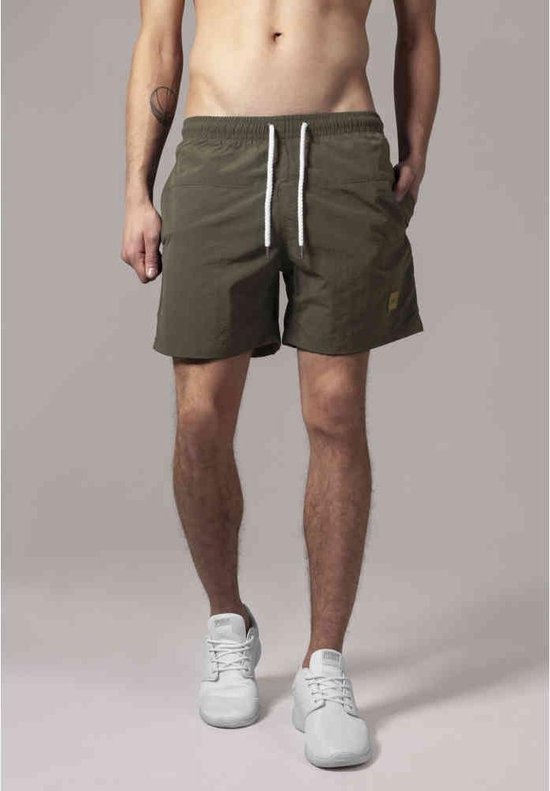 Urban Classics - Block Zwemshorts - 4XL - Groen