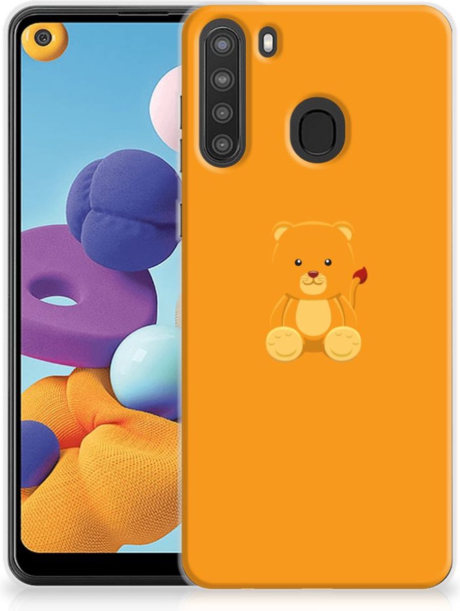 Samsung Galaxy A21 Telefoonhoesje met Naam Baby Beer