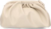 Sacha - Beige clutch met plooidetail