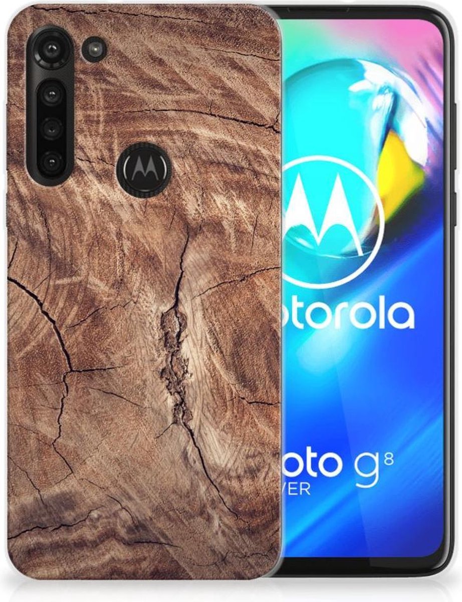 Motorola Moto G8 Power Bumper Hoesje Tree Trunk