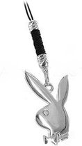 Playboy Bunny - gsm hanger - zilverkleurig/zwart