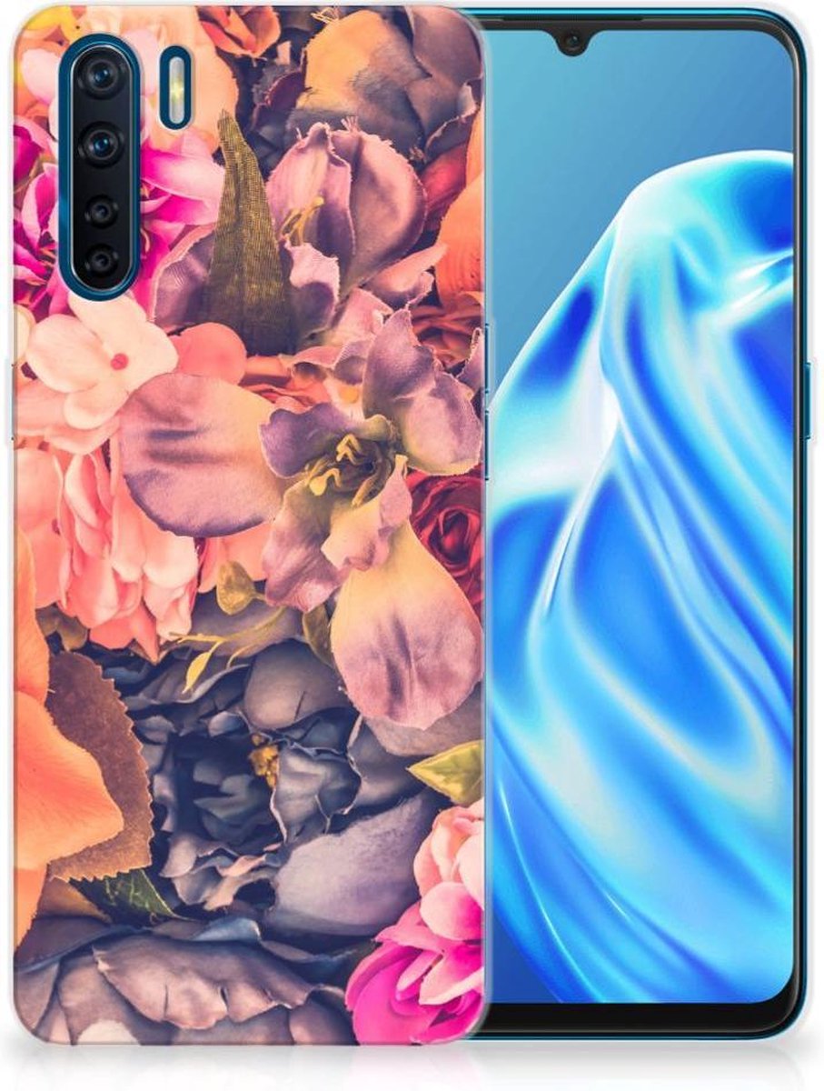 OPPO A91 TPU Case Bosje Bloemen