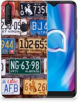 Hippe Hoesjes Alcatel 1S (2020) Telefoon Hoesje Kentekenplaten