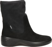 Ecco Soft 7 wedge dames boot - Zwart - Maat 43