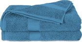 Twentse Damast handdoek Blauw 2 stuks 50X100 cm