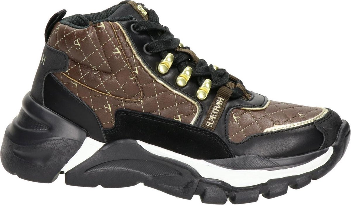 Supertrash Dyan dames sneaker Zwart bruin Maat 39 bol