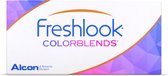 -3.50 - FreshLook® COLORBLENDS® Turquoise - 2 pack - Maandlenzen - Kleurlenzen - Turquoise