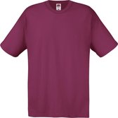 Fruit Of The Loom Heren Screen Stars Origineel Vol Cut T-shirt met korte mouwen (Bordeaux)