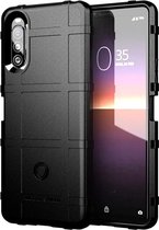 Sony Xperia 10 II Hoesje Shock Proof Rugged Shield Zwart