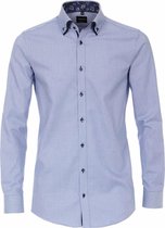 Venti Overhemd Dubbele Boord Body Fit Blauw 103500100-100 - L