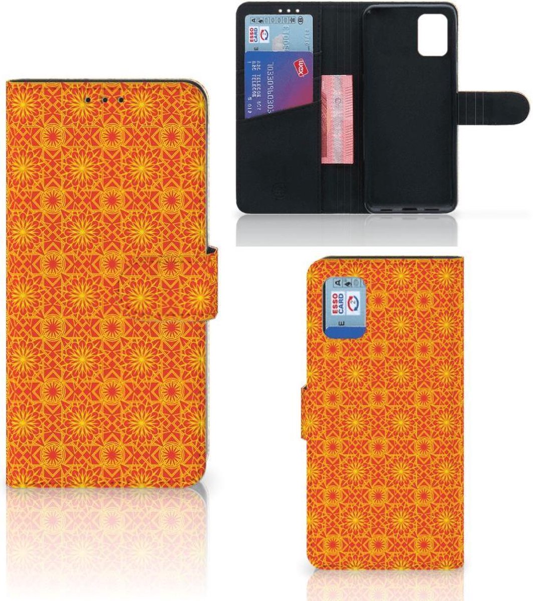 Samsung Galaxy A31 Telefoon Hoesje Batik Oranje