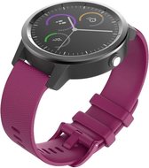 Siliconen Smartwatch bandje - Geschikt voor  Garmin Vivomove 3s silicone band - 39mm - donkerrood - Horlogeband / Polsband / Armband