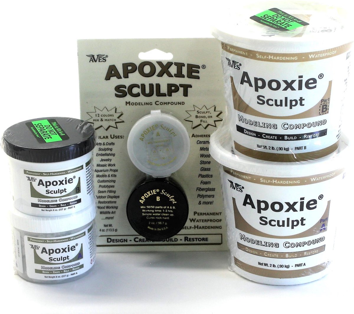 Apoxie Sculpt - Kleur: Zilvergrijs, Verpakking: 1/4 lb (113,4 gram) - Aves