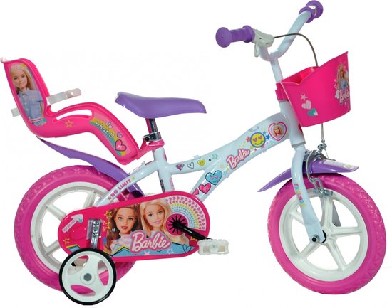 Dino Barbie - Vélo pour enfants - Filles - Wit - 12 pouces | bol.com
