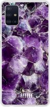 Samsung Galaxy A51 Hoesje Transparant TPU Case - Purple Geode #ffffff